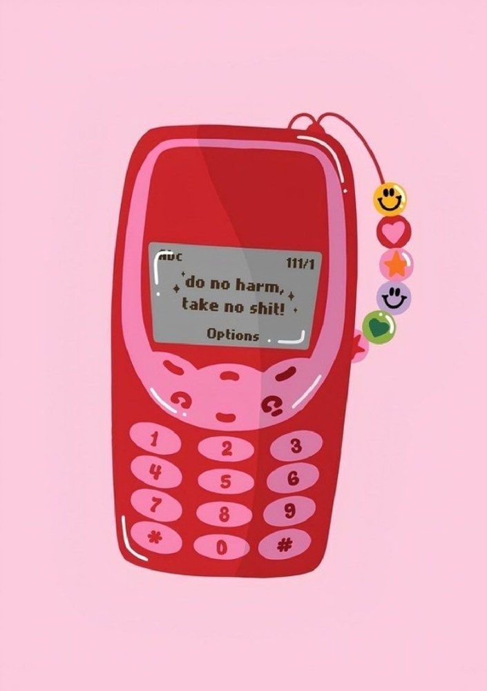 Retro Phone Pink