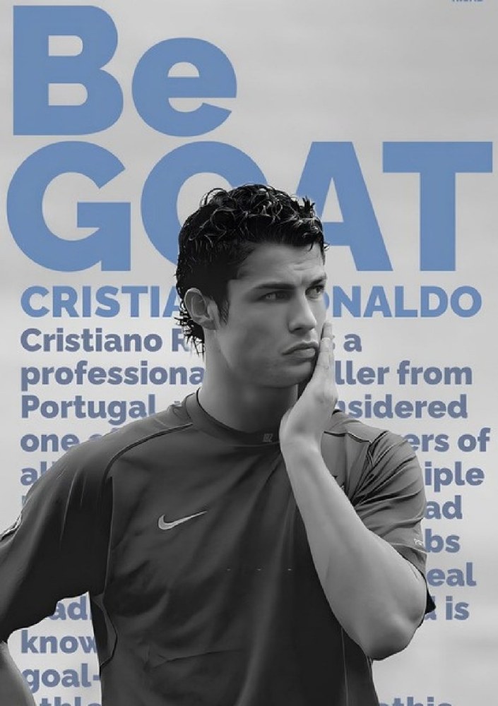 Be GOAT Ronaldo