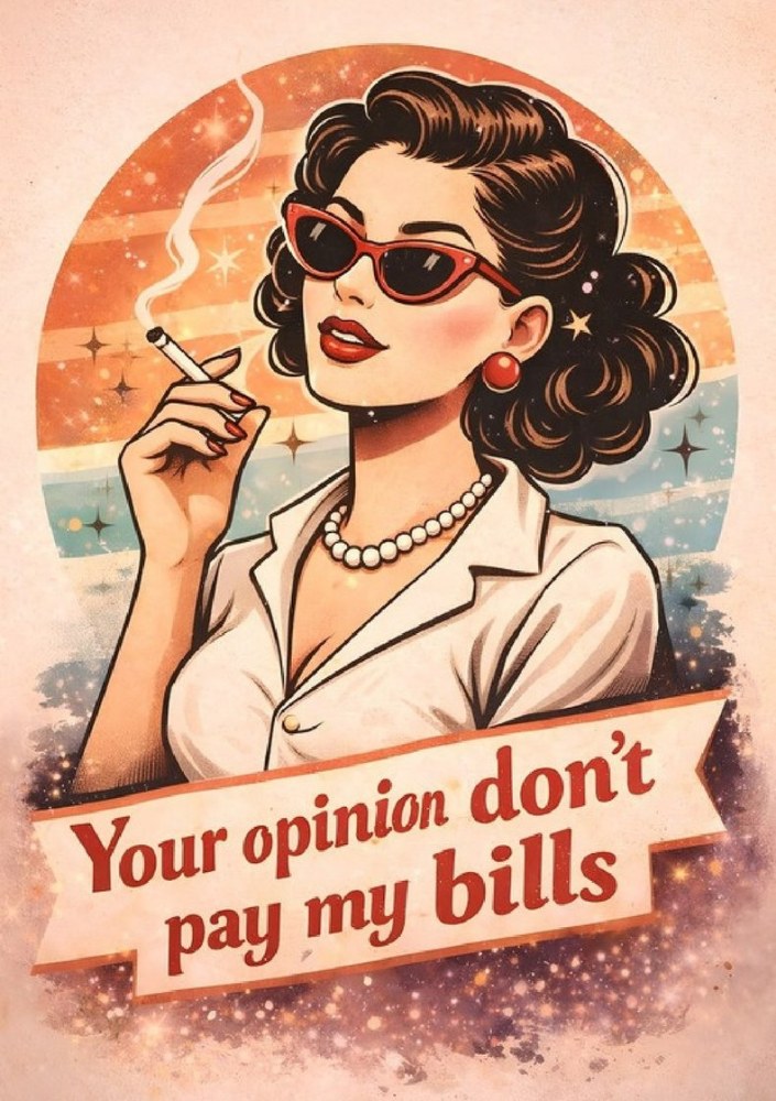 Your Opinion Don't Pay My Bills