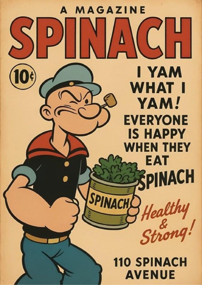 Spinach Popeye